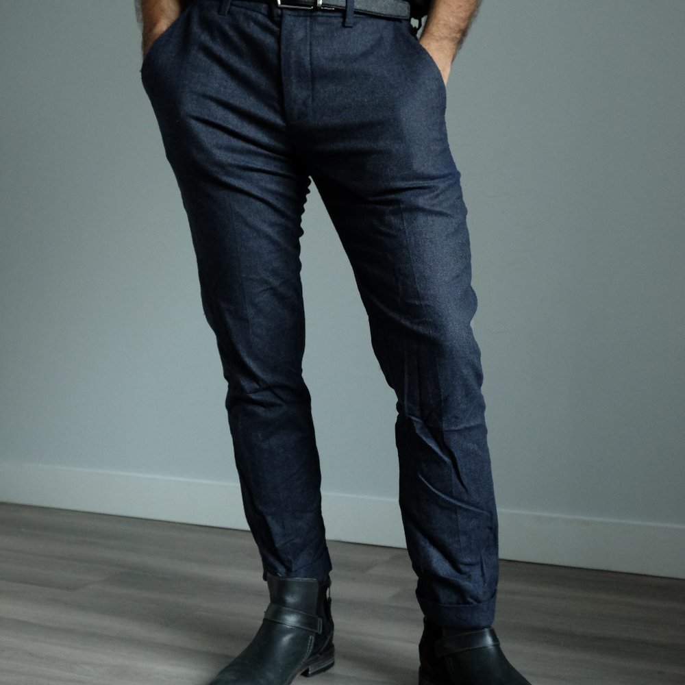Navy The Gap Slacks 31x30 Slim Fit
